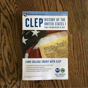 REA CLEP History Of The United States 1 Early Colonization to 1877